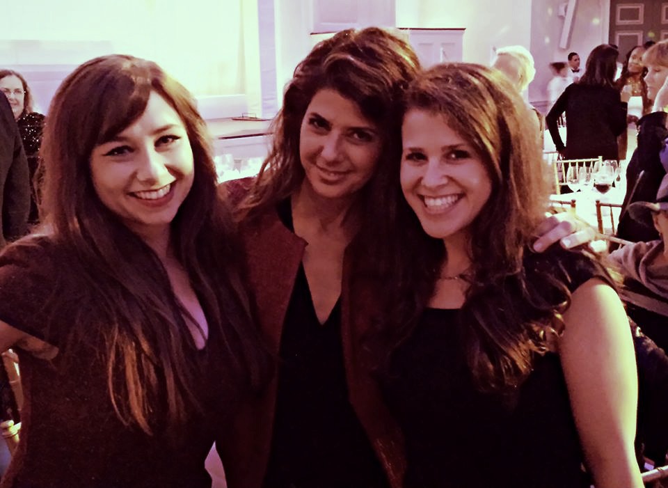 Renee Davidson of Collective Action for Safe Spaces (CASS) with Marisa Tomei at the 2013 Women's Media Awards